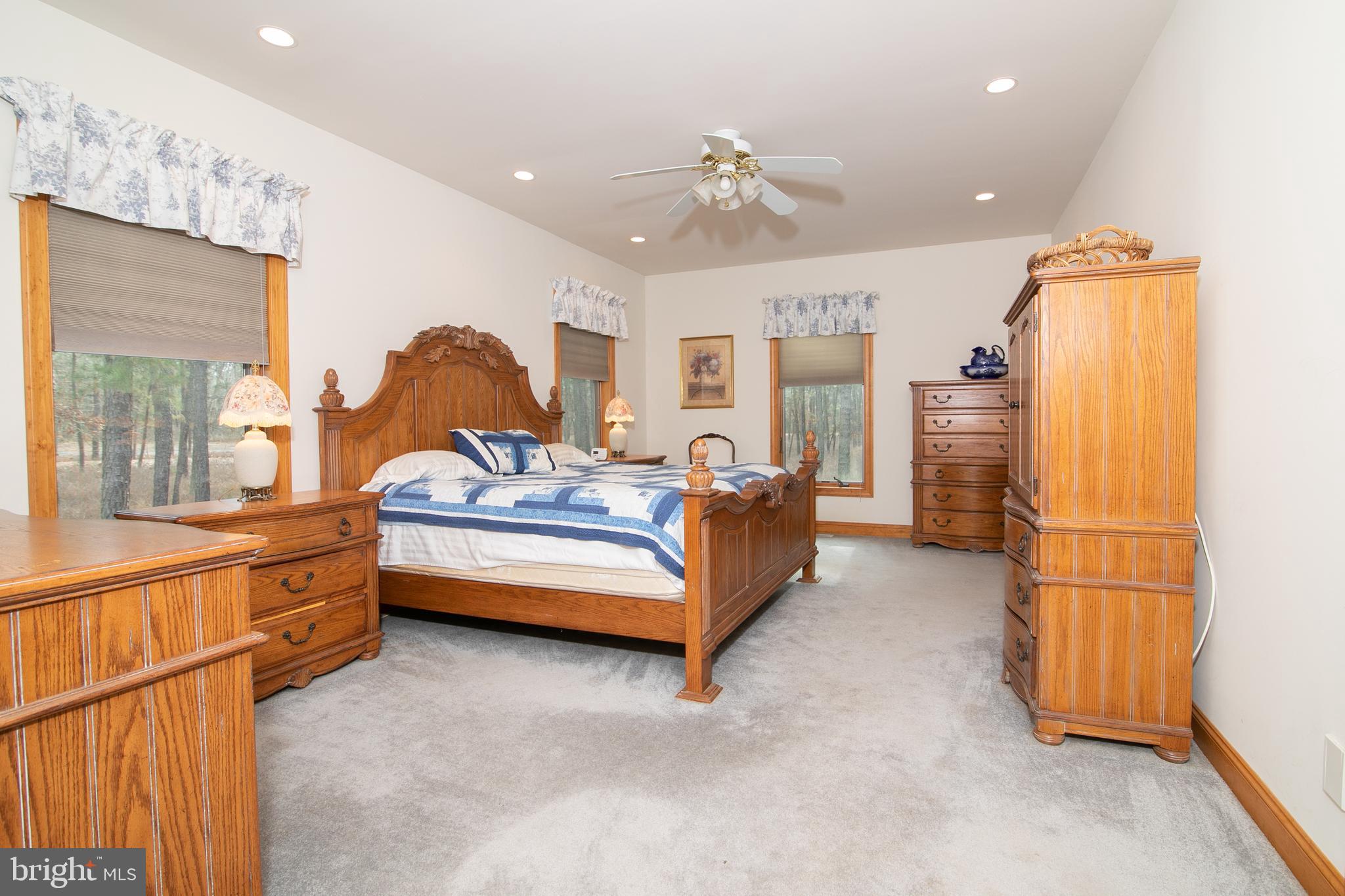 290 Hopewell Road Medford, NJ 08055 - Photo 34 of 64 Upstairs master suite with recessed lights/fan