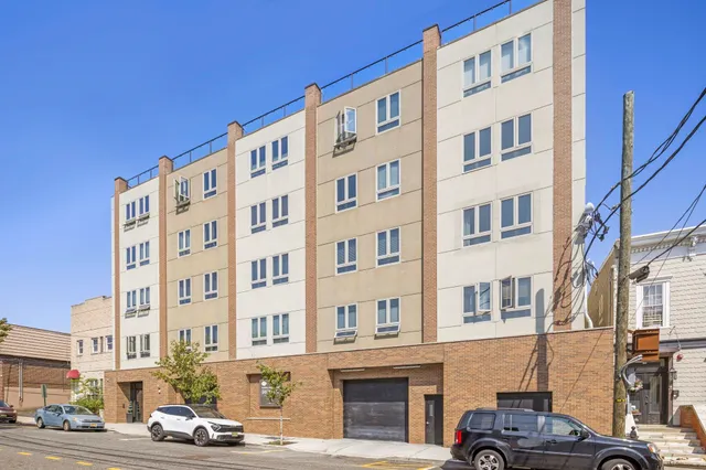 a view of a terrace with city view