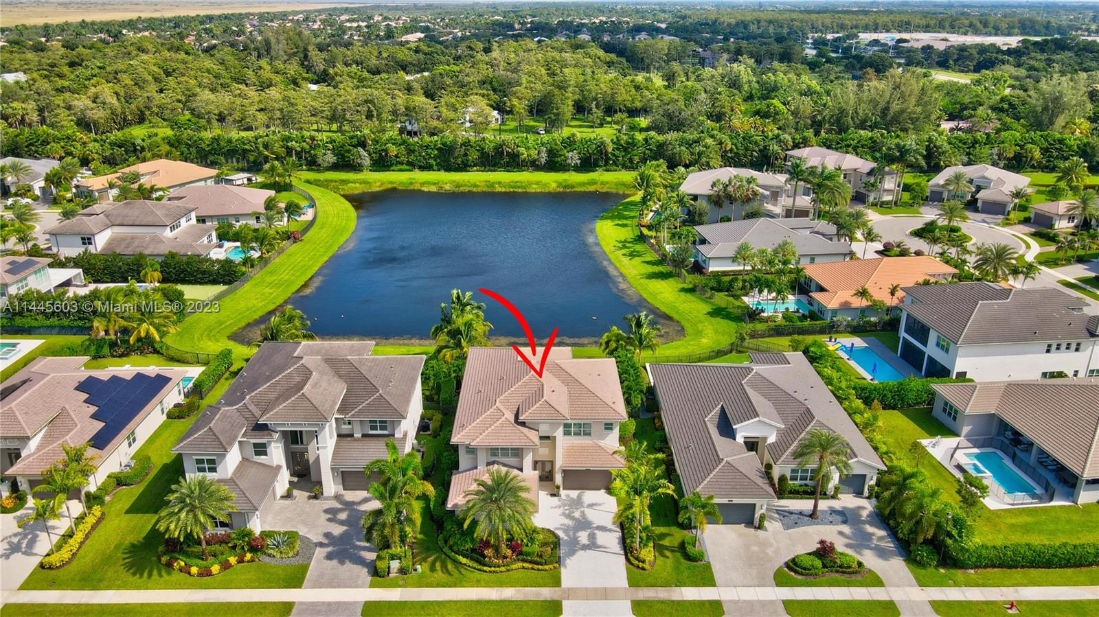 11655 Windy Frst Way Boca Raton, FL 33498 - Photo 6 of 69 an aerial view of residential houses with outdoor space and swimming pool