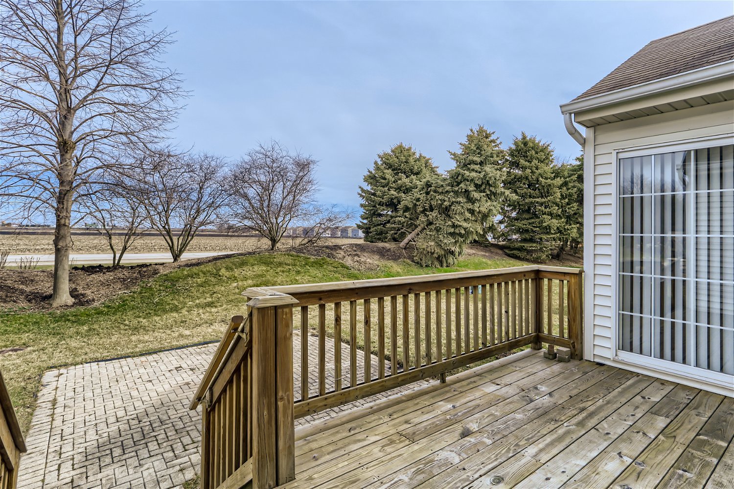1840 Beachview Road Pingree Grove, IL 60140 - Photo 23 of 28 a view of balcony with wooden floor and fence