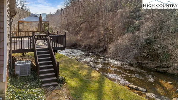 a view of outdoor space and deck