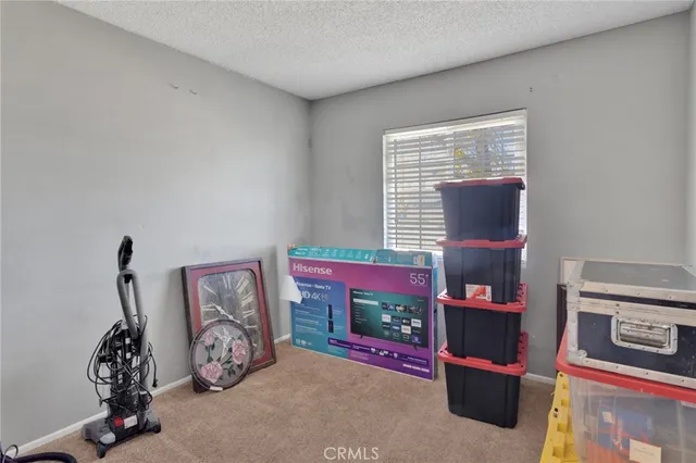 a view of a room with shelves