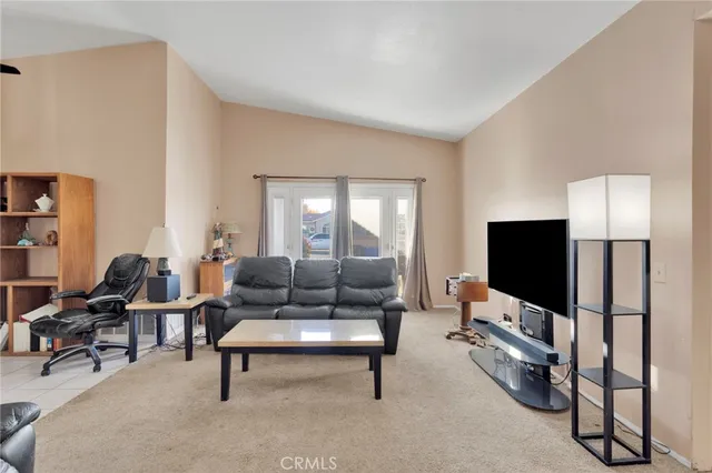 a view of balcony with patio