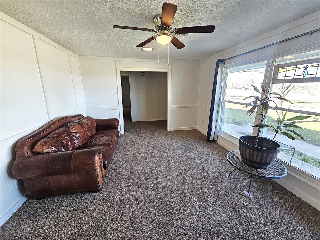 220 North Calhoun Street Groesbeck, TX 76642 - Photo 10 of 24 a living room with furniture and a potted plant