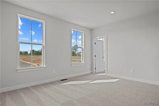 a view of an empty room