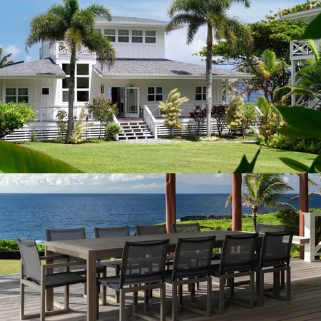 a view of an chairs and table in the patio