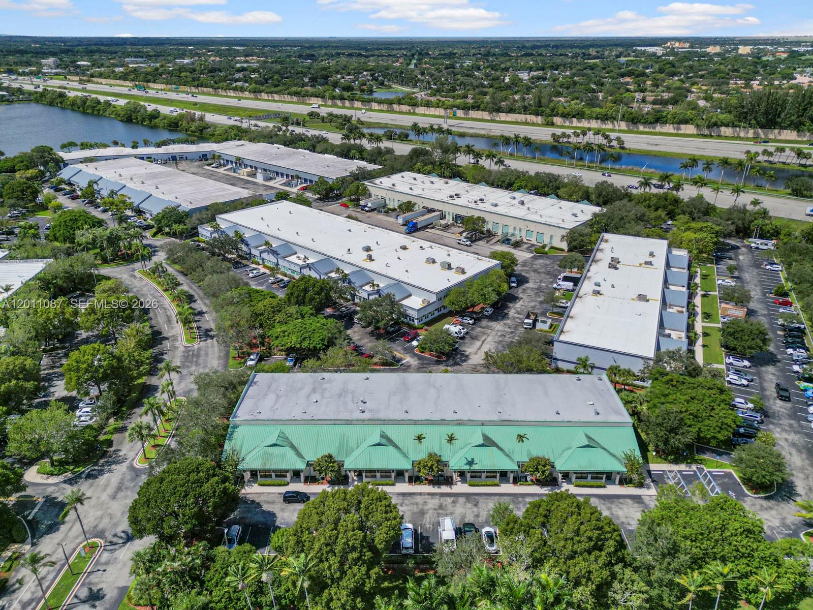 an aerial view of a