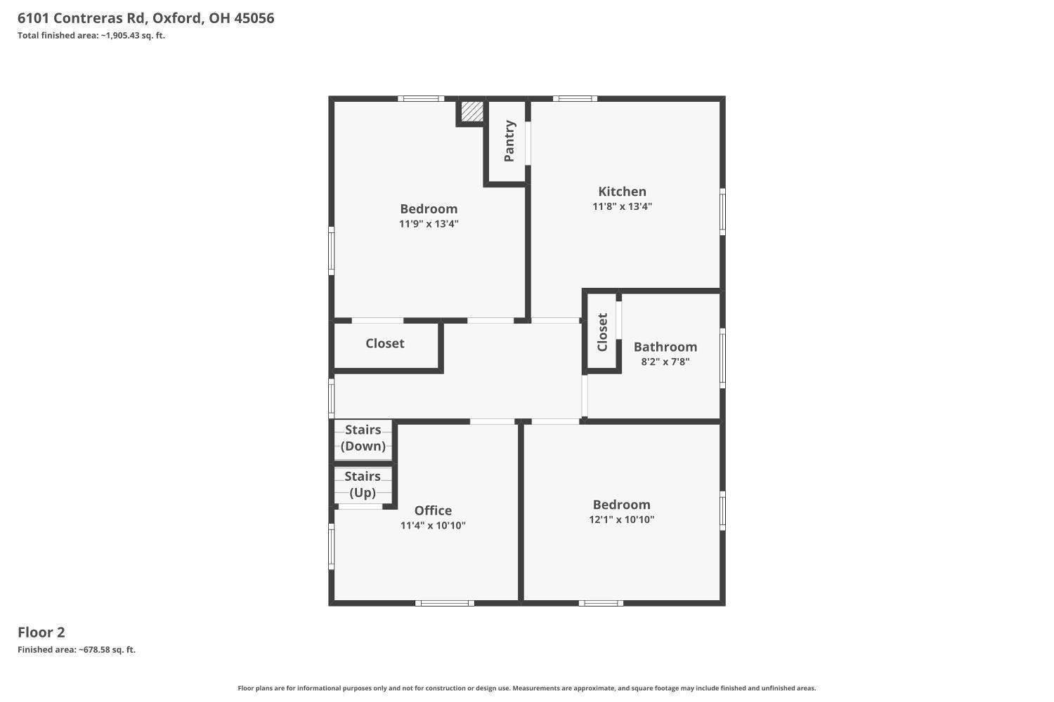 6101 Contreras Road Oxford, OH 45056 - Photo 33 of 33 Unit 2 - floor plan (2nd floor)