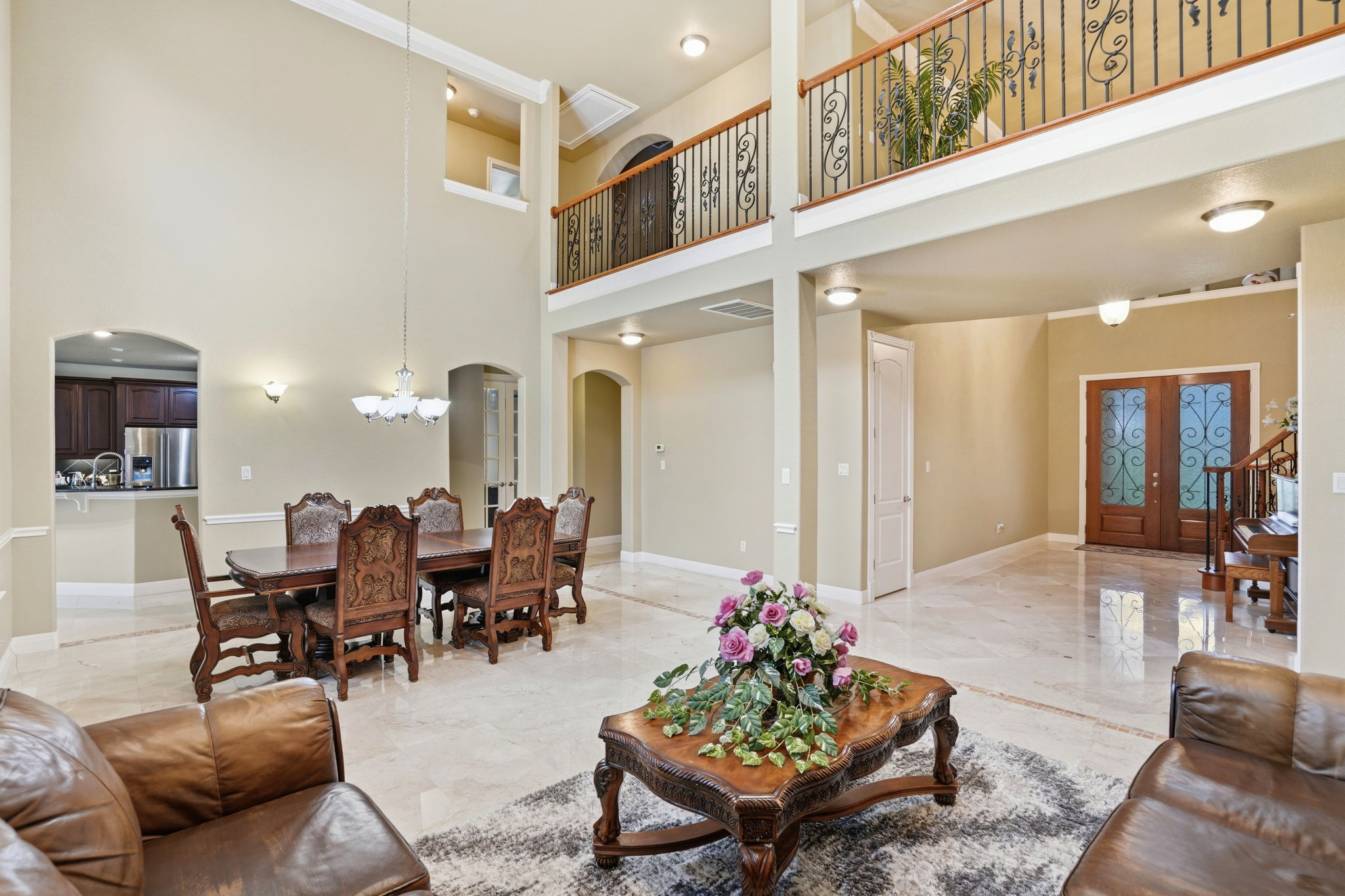 222 Vailco Lane Austin, TX 78738 - Photo 9 of 39 Grand foyer featuring double entry doors with decorative glass panels