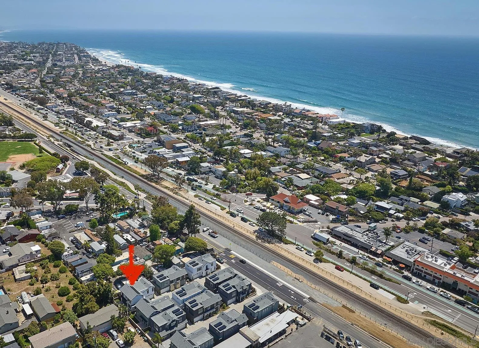 553 North Vulcan Avenue Encinitas, CA 92024 - Photo 12 of 21 an aerial view of city and ocean
