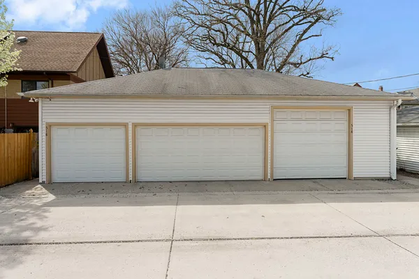 a view of garage