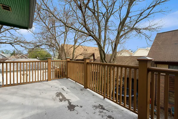 a view of a wooden fence