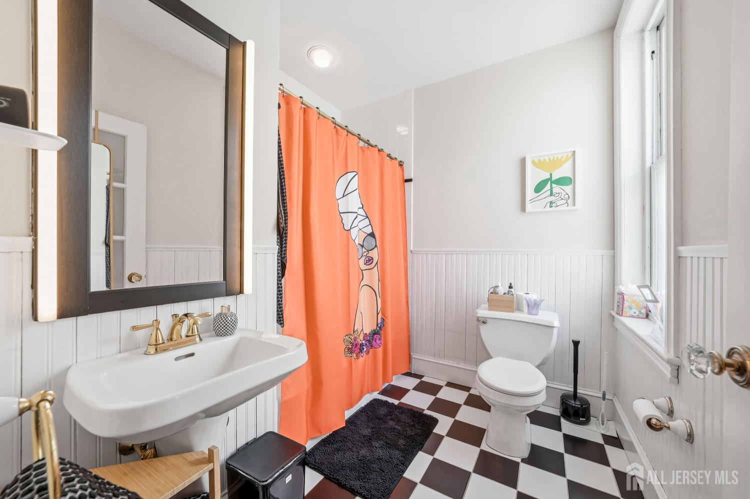 346 East Union Street Burlington, NJ 08016 - Photo 22 of 48 a bathroom with a sink a toilet and a mirror