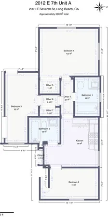 $2,300 | 2012 East 7th Street, Unit A, Long Beach, CA 90804
