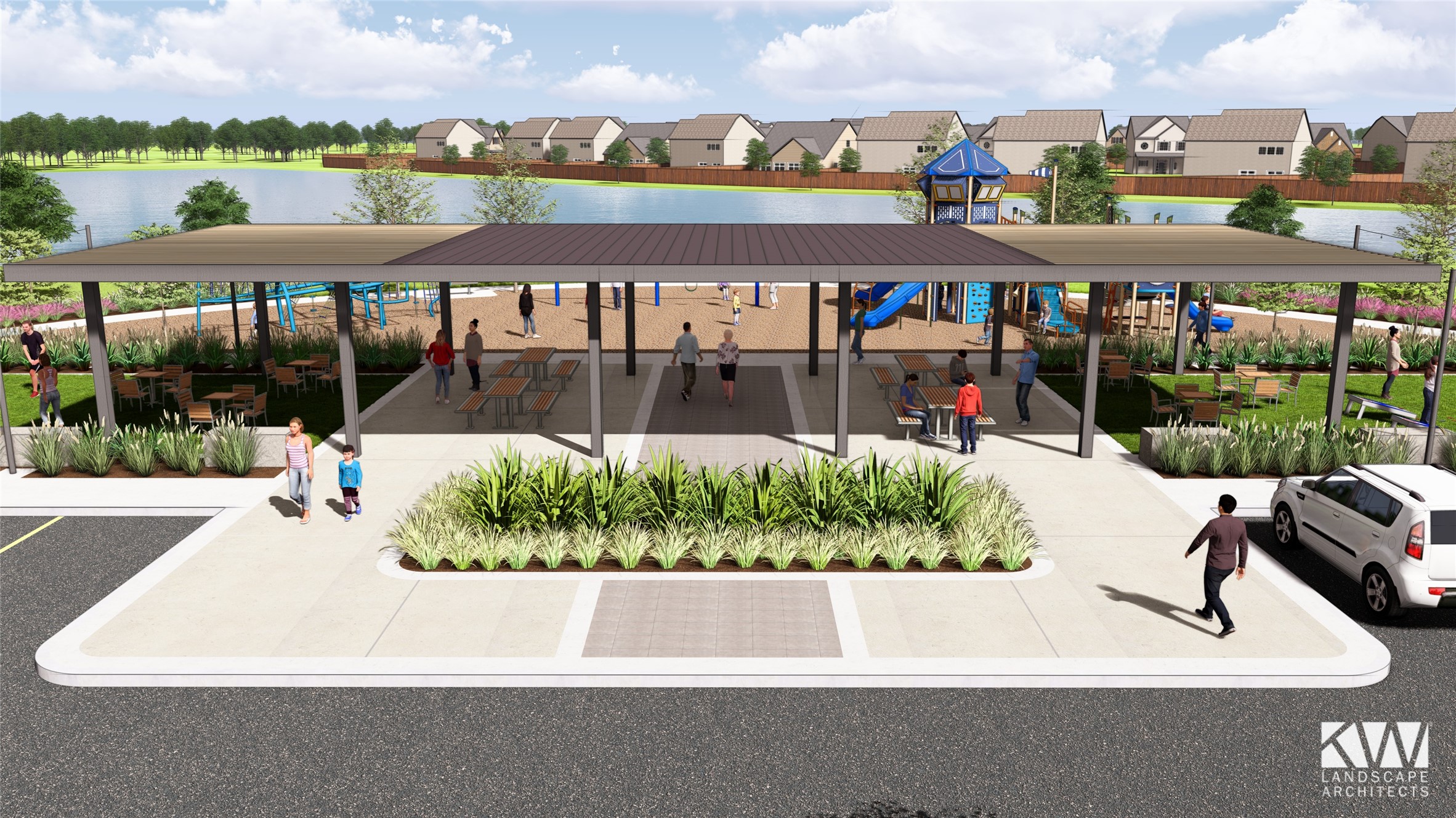 10604 Altitude Way Conroe, TX 77303 - Photo 22 of 33 a view of building with garden