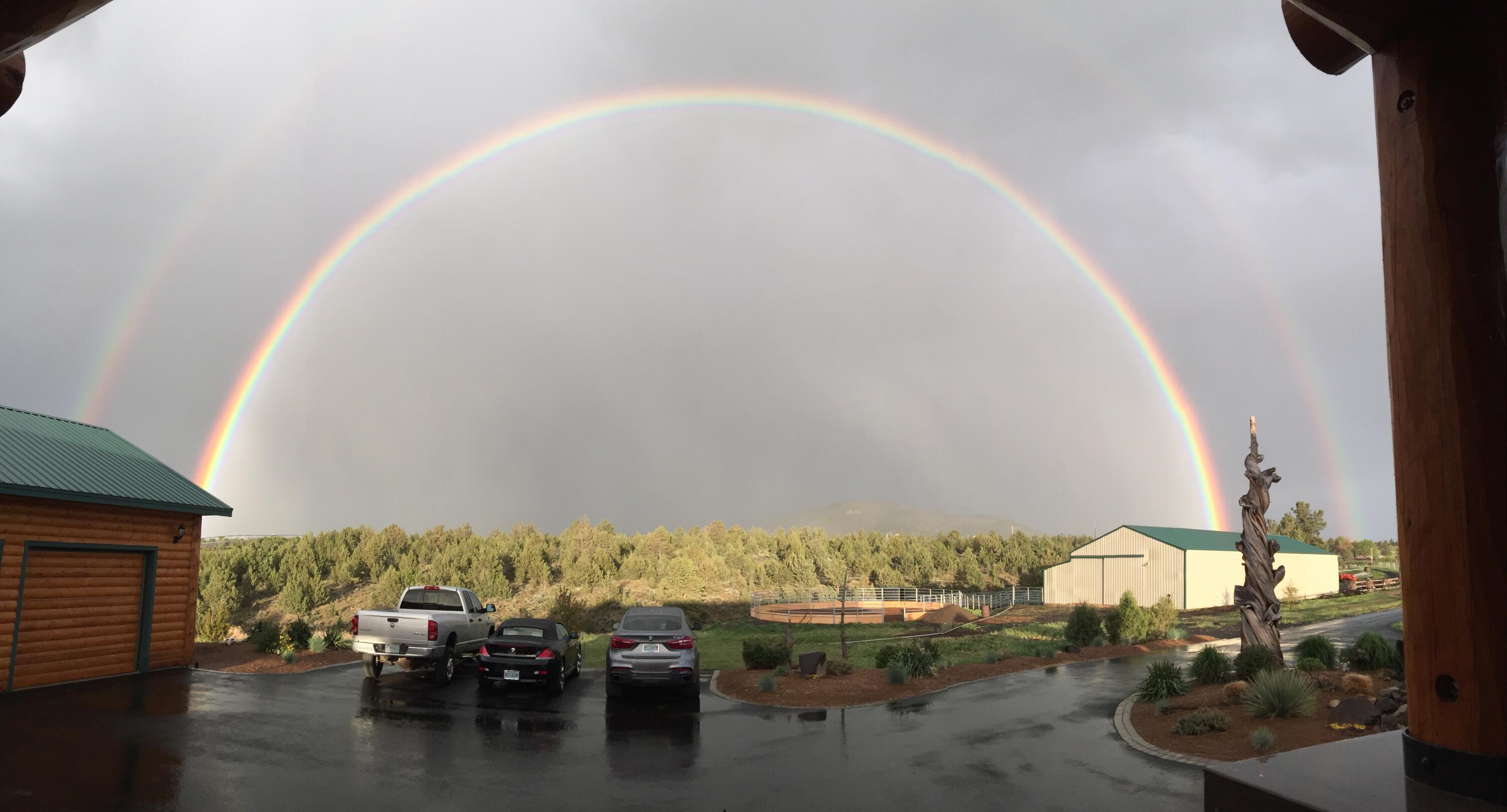 10000 Southwest Lyons Drive Culver, OR 97734 - Photo 90 of 90 Rainbow over the Round Pen
