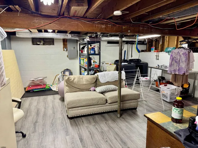 a view of storage and utility room