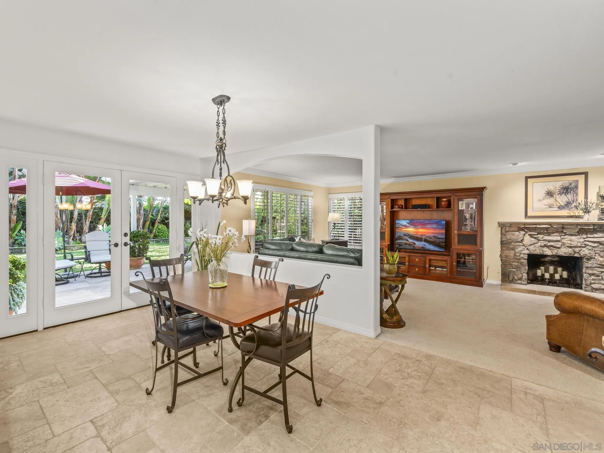 6502 La Paloma Street Carlsbad, CA 92009 - Photo 12 of 60 a view of a dining room with furniture window and outside view