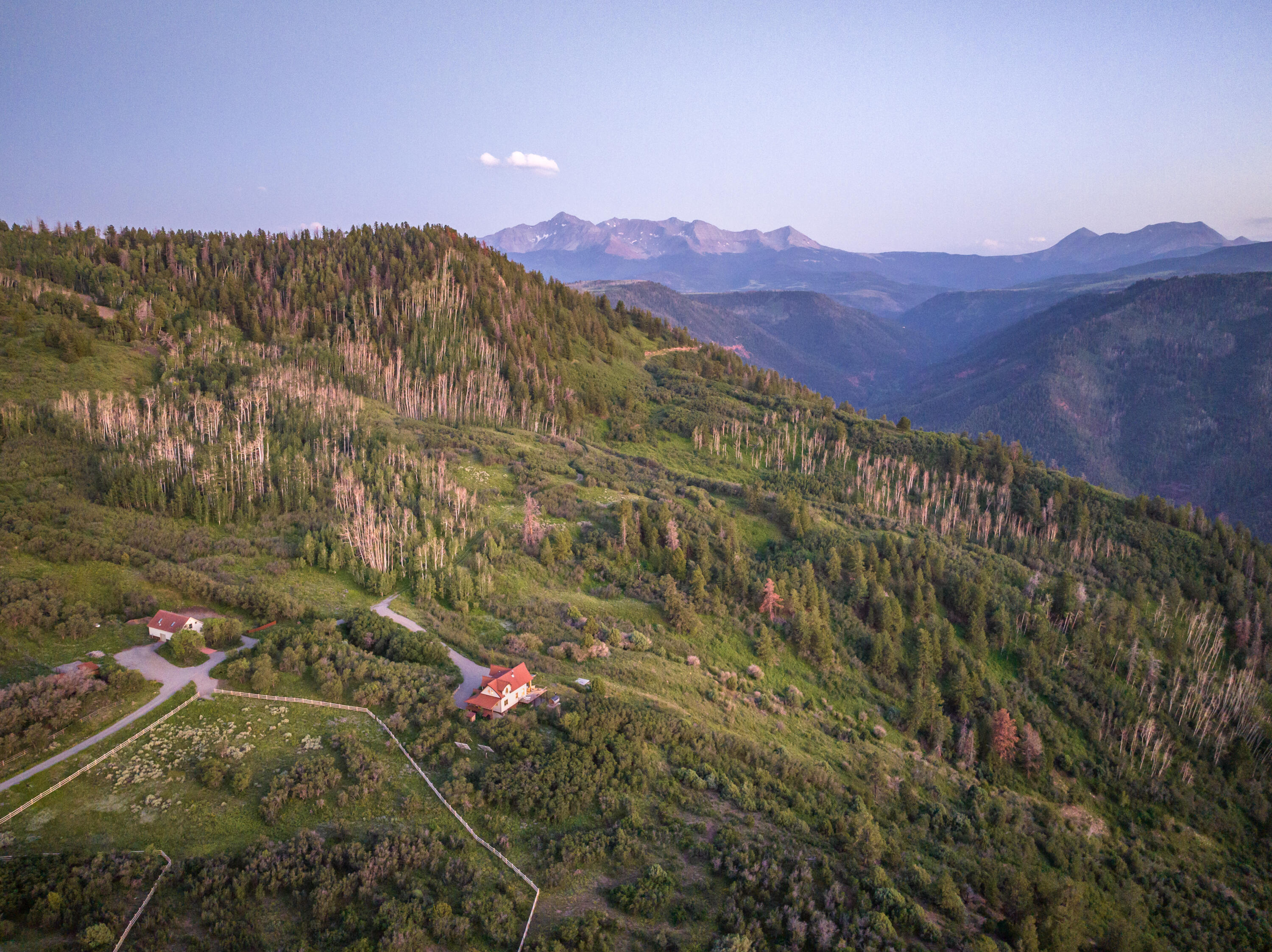 462 Dragon Lode Drive Placerville, CO 81430 - Photo 3 of 46 a view of a lush green hillside and a building