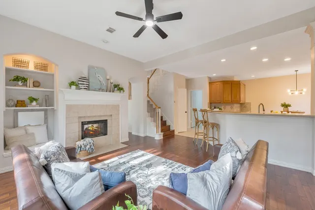 a bathroom with a bathtub and a sink