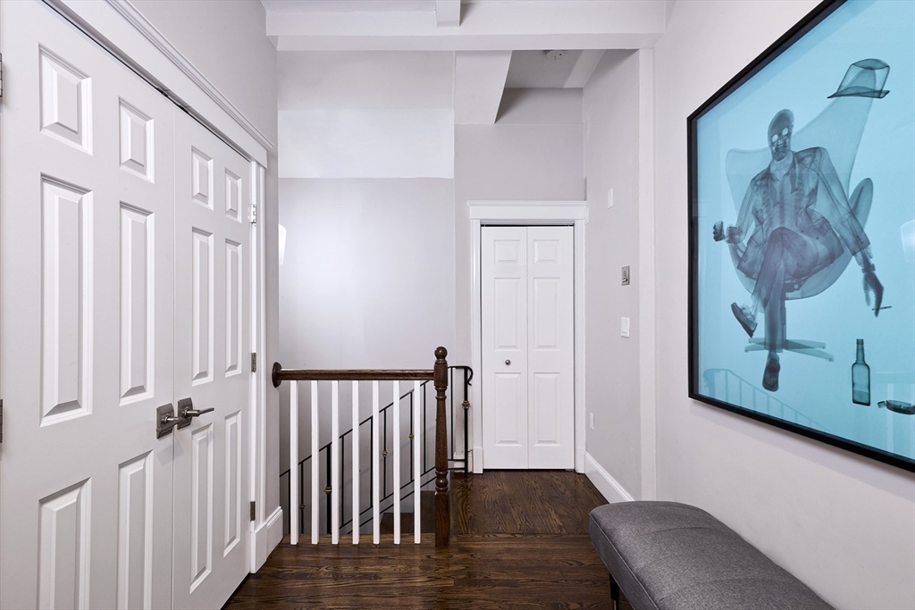 290 North Street, Unit 4 Boston, MA 02113 - Photo 8 of 28 a view of a hallway with wooden floor and closet