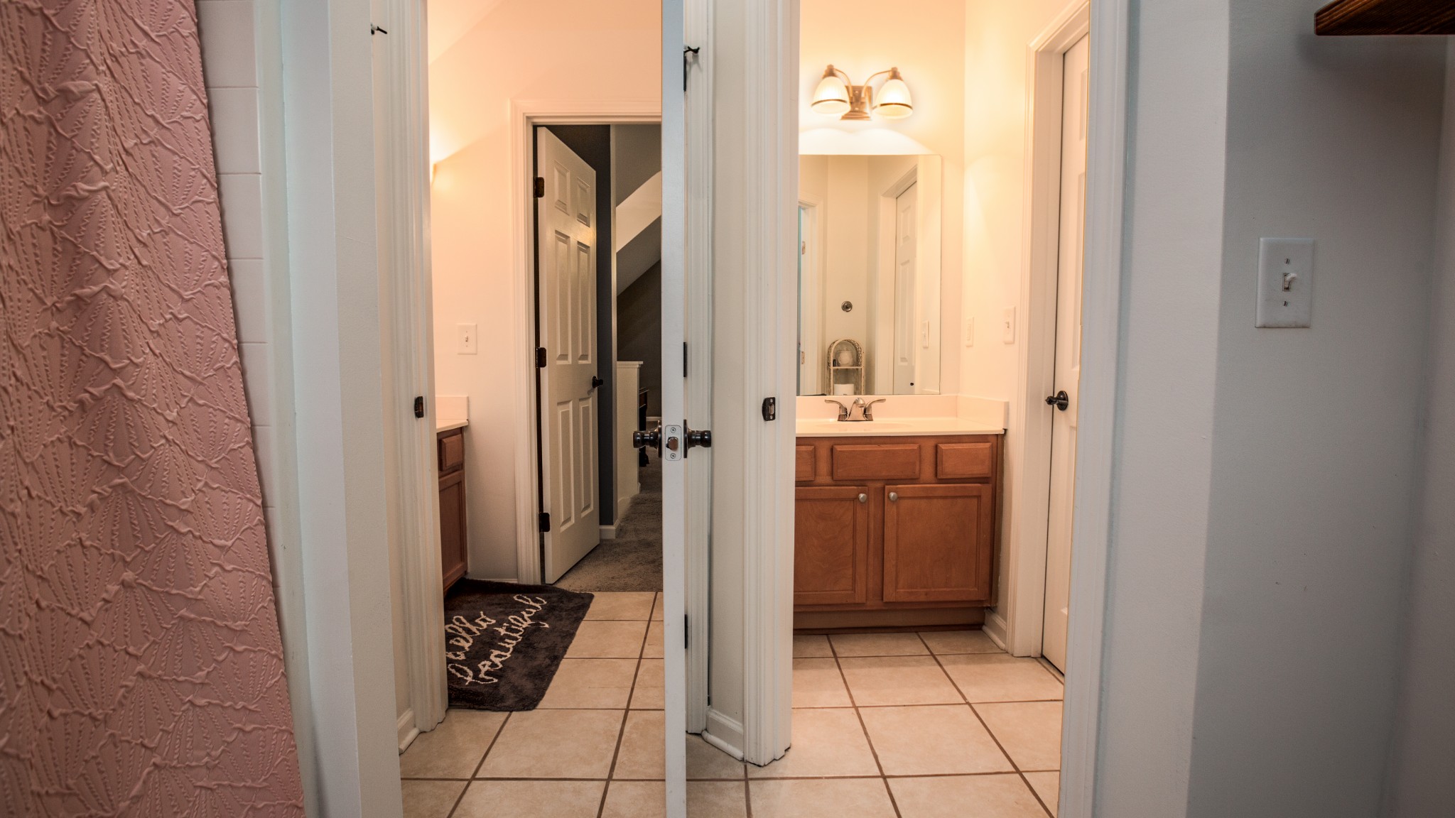 7993 Shoals Branch Road Primm Springs, TN 38476 - Photo 21 of 25 a bathroom with a glass door shower and a sink