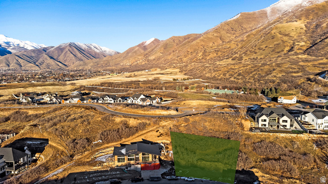 3351 South Mapleton Ests Drive, Unit 19 Mapleton, UT 84664 - Photo 6 of 8 Aerial view of residential area with mountains