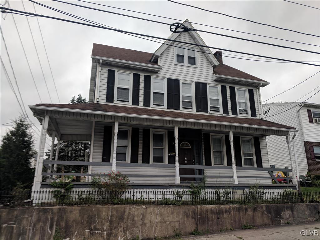 a front view of a house