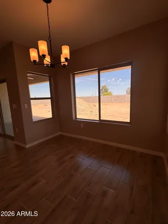 a view of a granite countertop cabinets