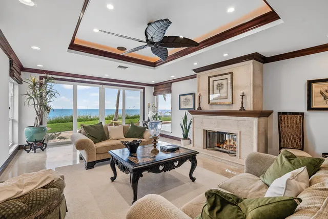 a kitchen with granite countertop a stove and a refrigerator