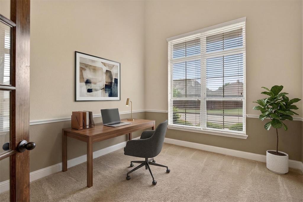 1022 Longhill Way Forney, TX 75126 - Photo 10 of 29 a view of a workspace with furniture and a window