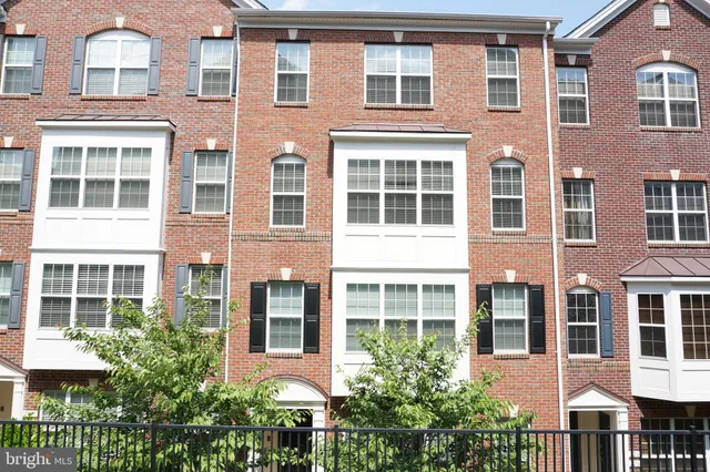 front view of a brick building