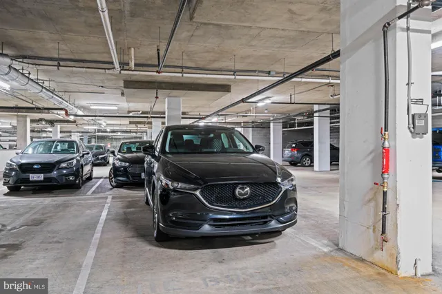 a view of a bench in a garden