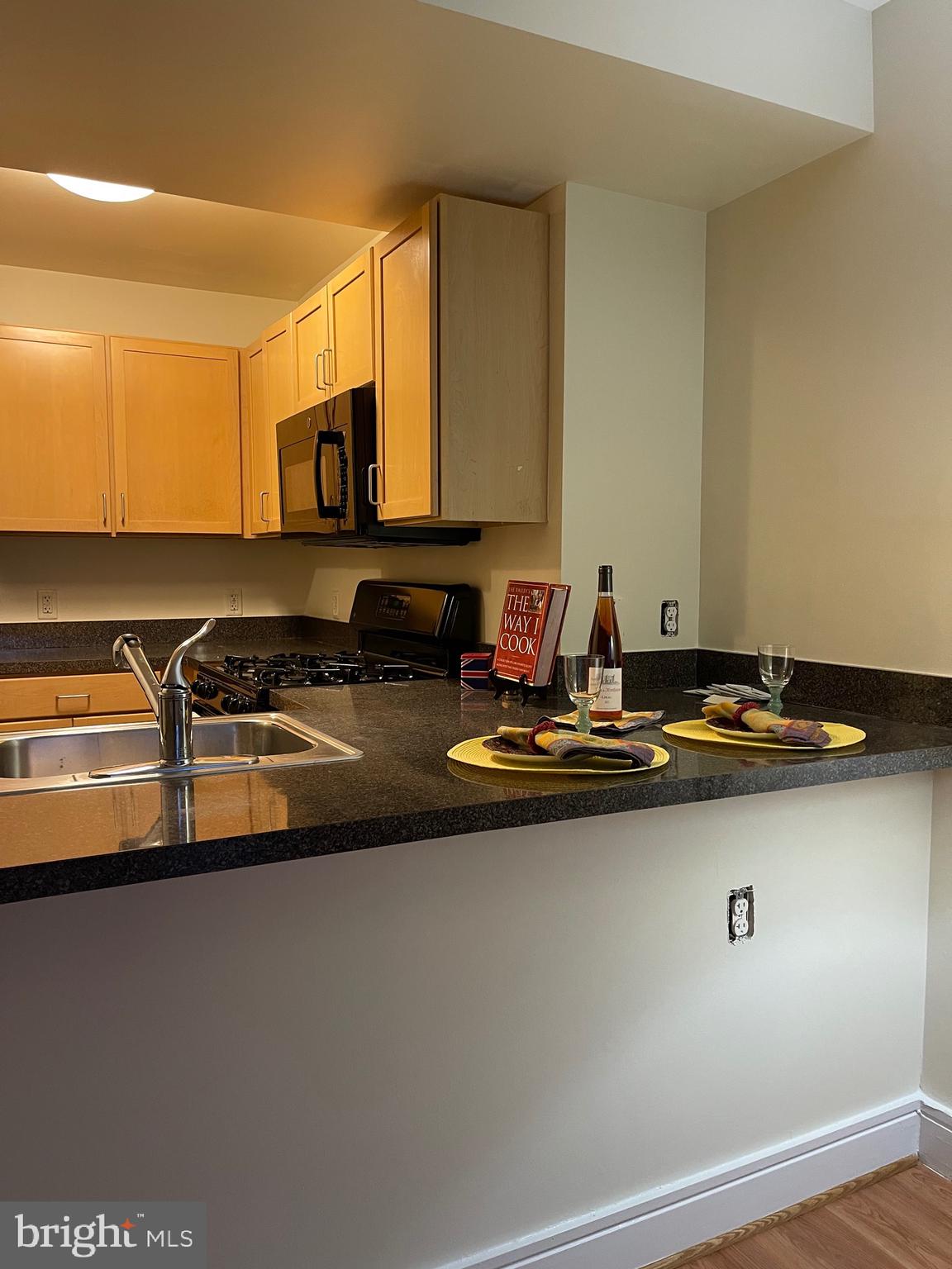 800 4th Street Southwest, Unit N103 Washington, DC 20024 - Photo 16 of 41 a kitchen with a sink a stove and cabinets