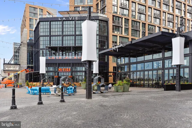 a view of outdoor space with seating area