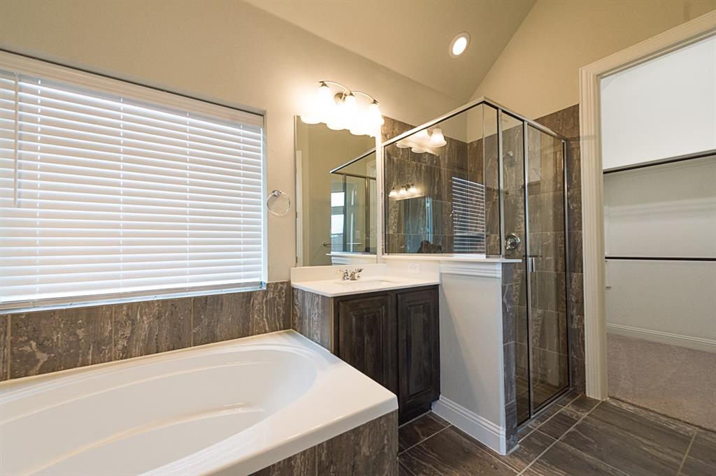 969 Canterbury Lane Forney, TX 75126 - Photo 8 of 24 a bathroom with a bathtub and a sink