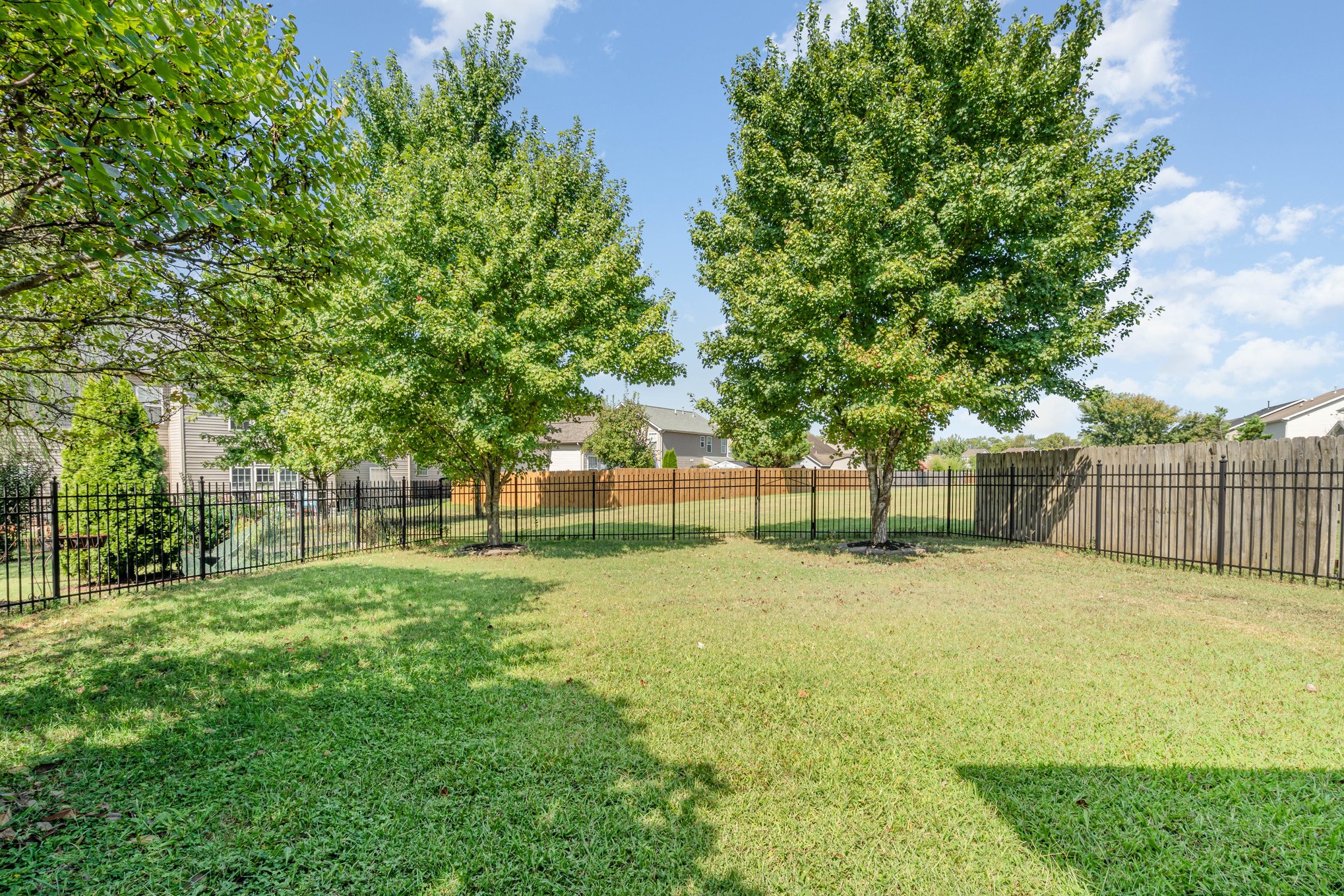 2005 Silverton Circle Spring Hill, TN 37174 - Photo 25 of 34 a backyard of a house with lots of green space and fountain