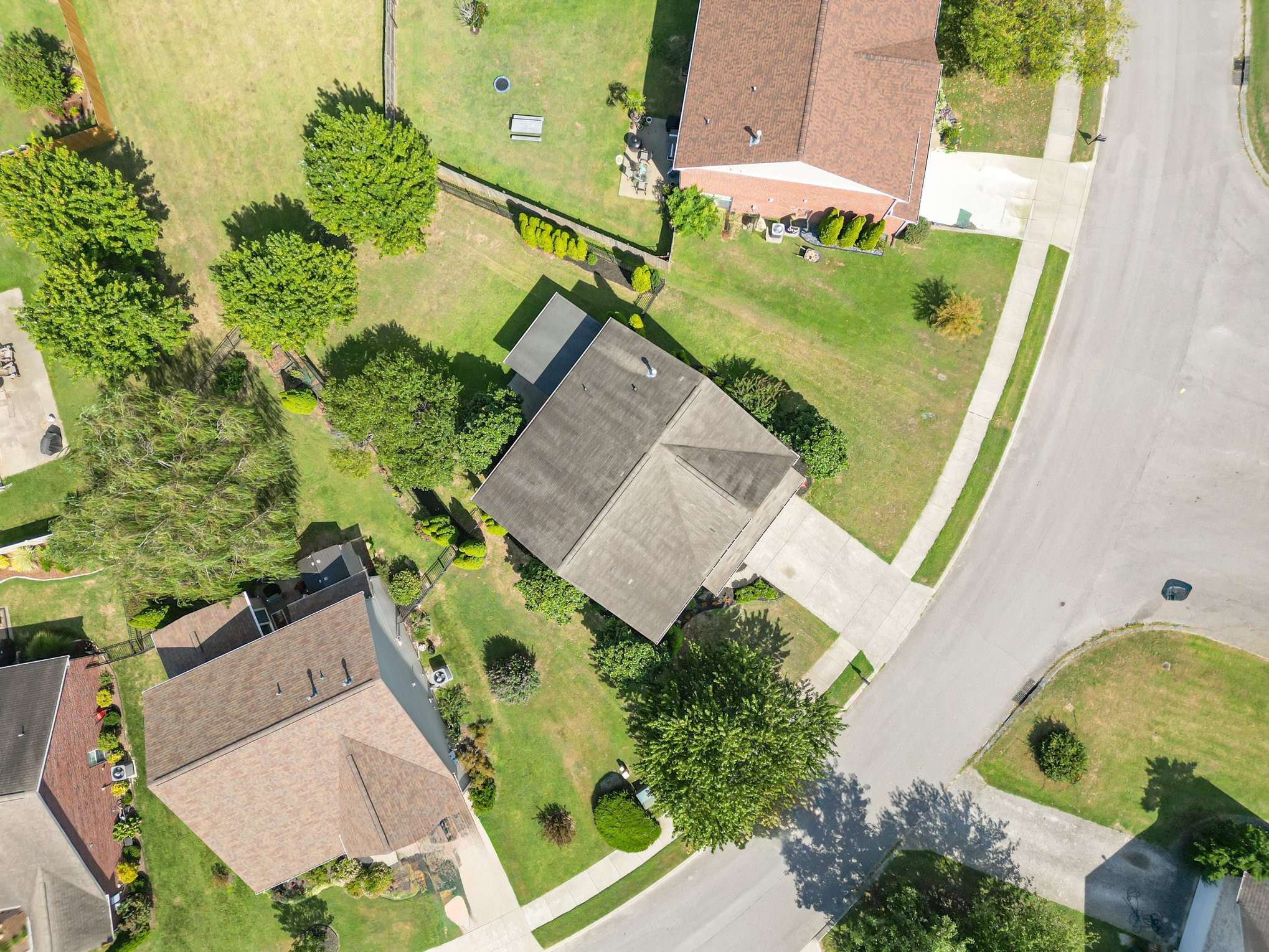 2005 Silverton Circle Spring Hill, TN 37174 - Photo 30 of 34 an aerial view of a house with a garden and swimming pool