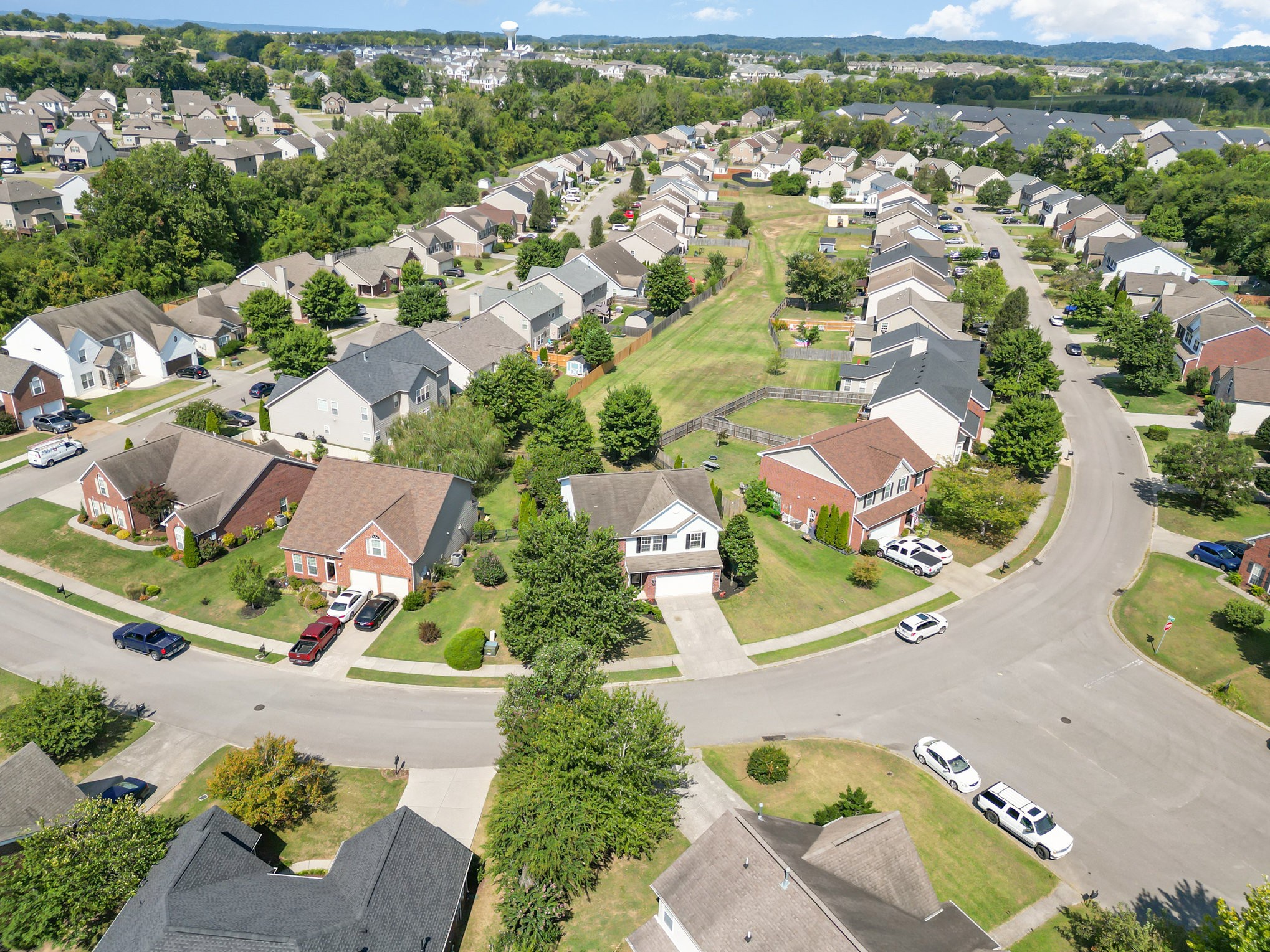 2005 Silverton Circle Spring Hill, TN 37174 - Photo 31 of 34 an aerial view of residential houses with outdoor space and street view