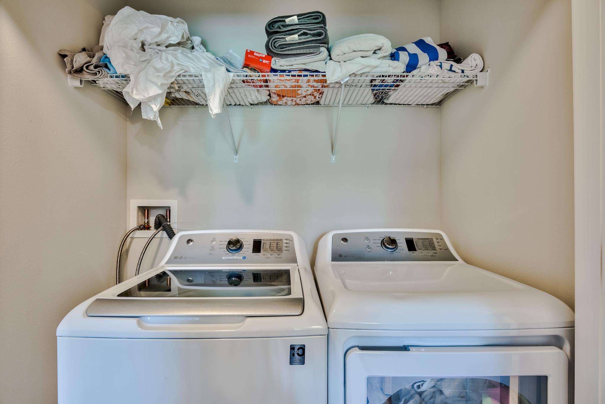 89 Crossing Lane, Unit C Santa Rosa Beach, FL 32459 - Photo 26 of 27 a utility room with dryer and washer