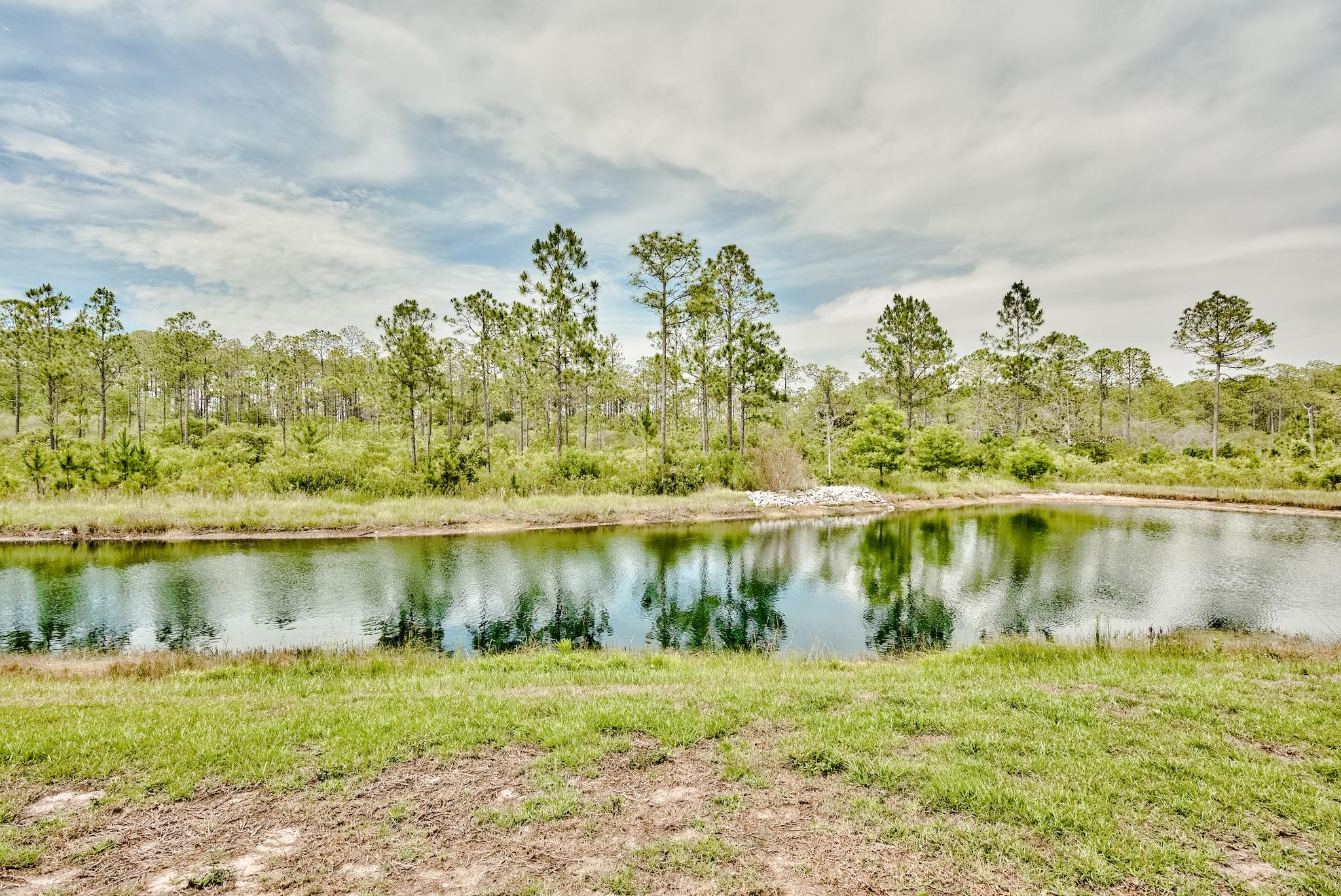 89 Crossing Lane, Unit C Santa Rosa Beach, FL 32459 - Photo 27 of 27 a view of a lake with a yard and trees