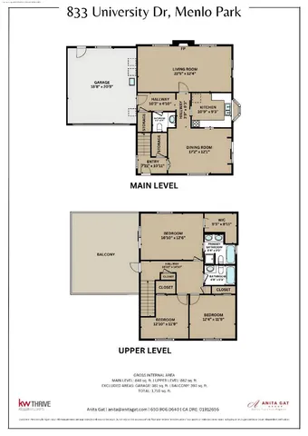 $3,000,000 | 831 University Avenue, Unit 831833, Menlo Park, CA 94025