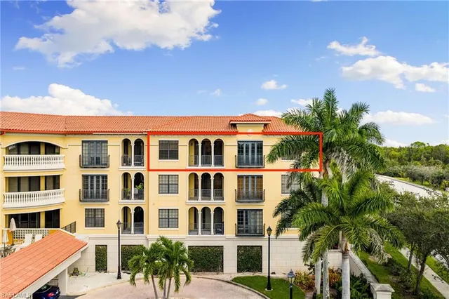 a front view of a multi story building