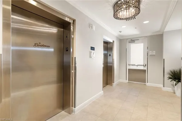 a view of a livingroom with a chandelier