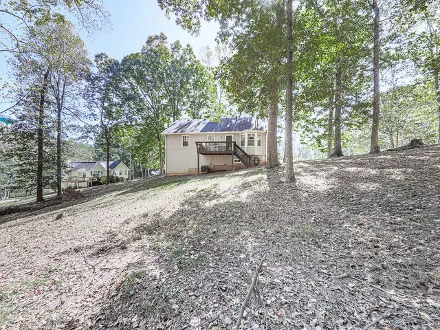 a view of a house with a patio