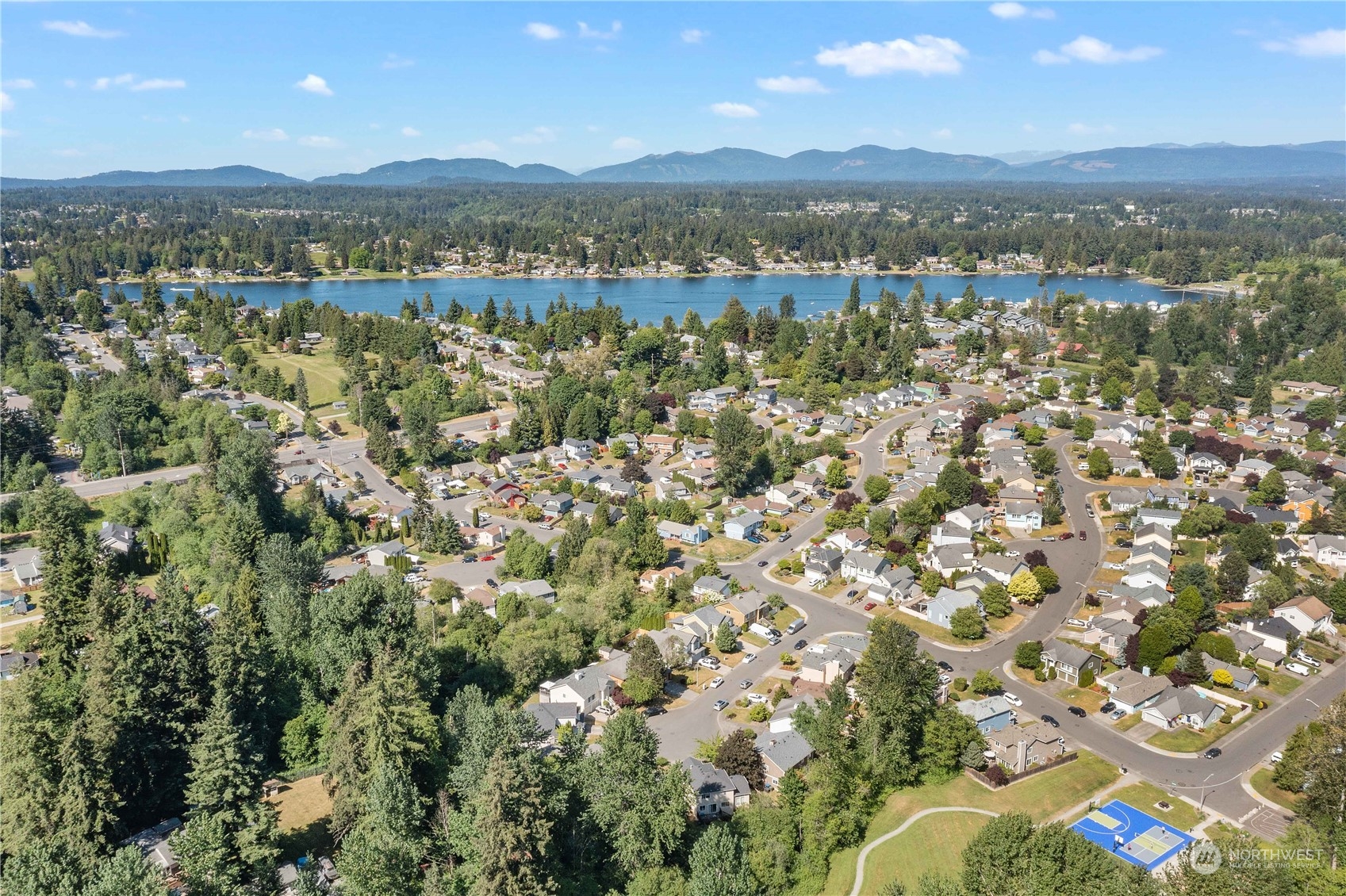 13631 Southeast 274th Place Kent, WA 98042 - Photo 29 of 31 an aerial view of a residential houses covered in trees