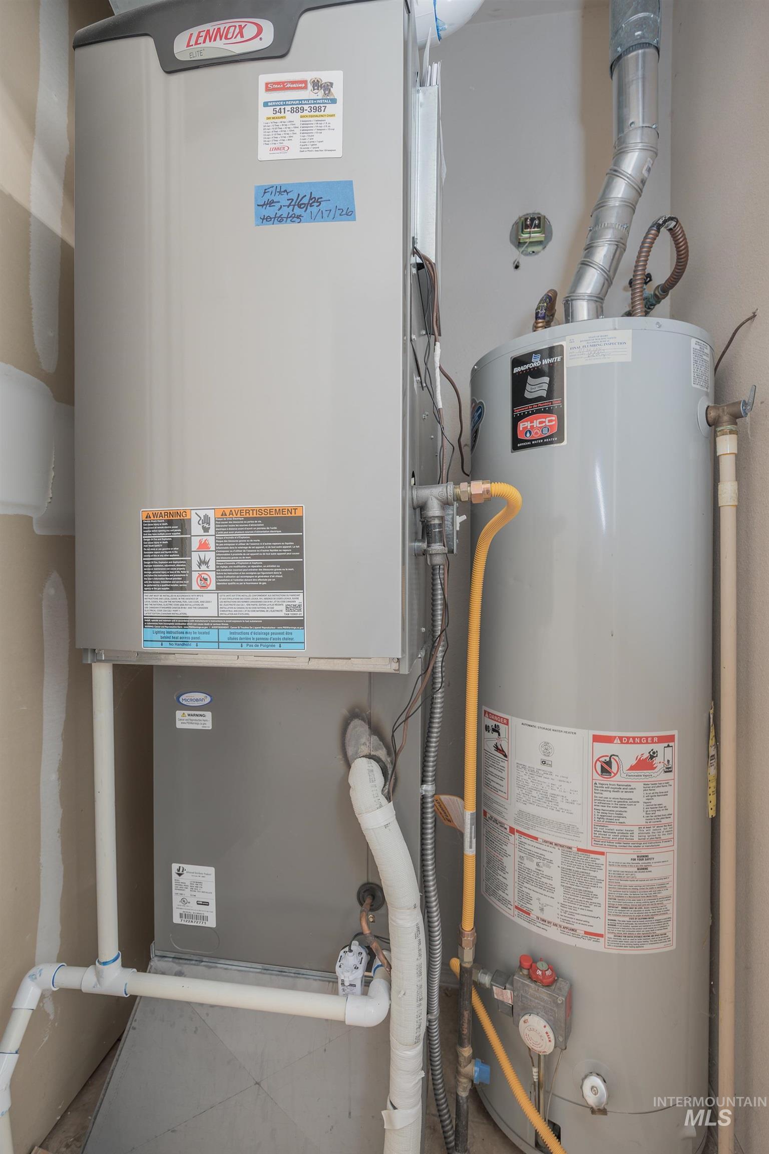 946 Indianhead Road Weiser, ID 83672 - Photo 35 of 36 Utilities with water heater and heating unit
