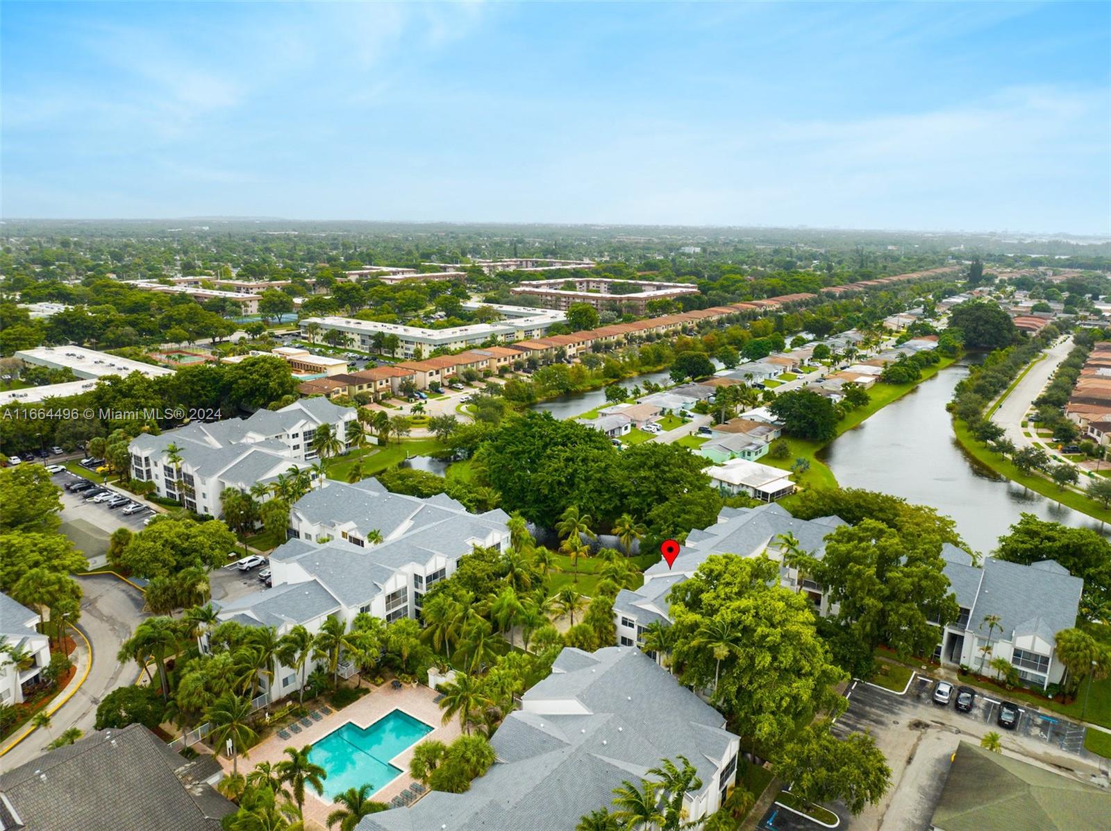 5672 Rock Island Road, Unit 259 Tamarac, FL 33319 - Photo 27 of 31 an aerial view of residential house with outdoor space
