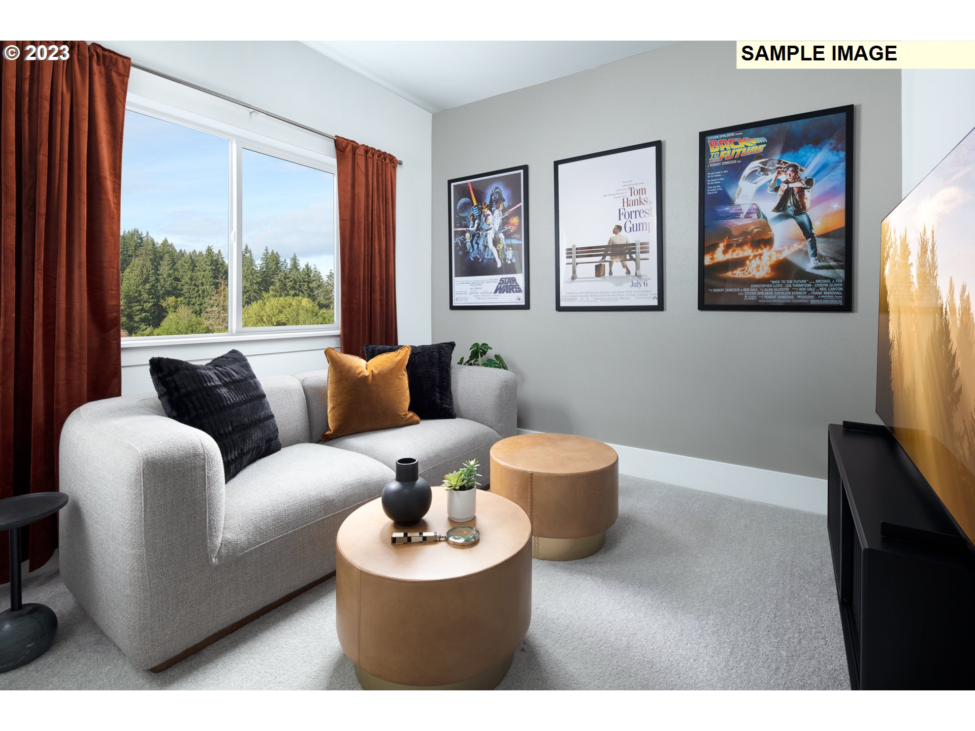 17860 Southwest Maiden Court Beaverton, OR 97007 - Photo 16 of 23 a living room with furniture and a large window