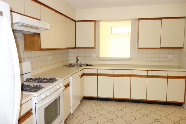 1261 Ranchview Court Buffalo Grove, IL 60089 - Photo 8 of 23 a kitchen with a sink cabinets and a stove top oven